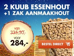 Essenhout als haardhout